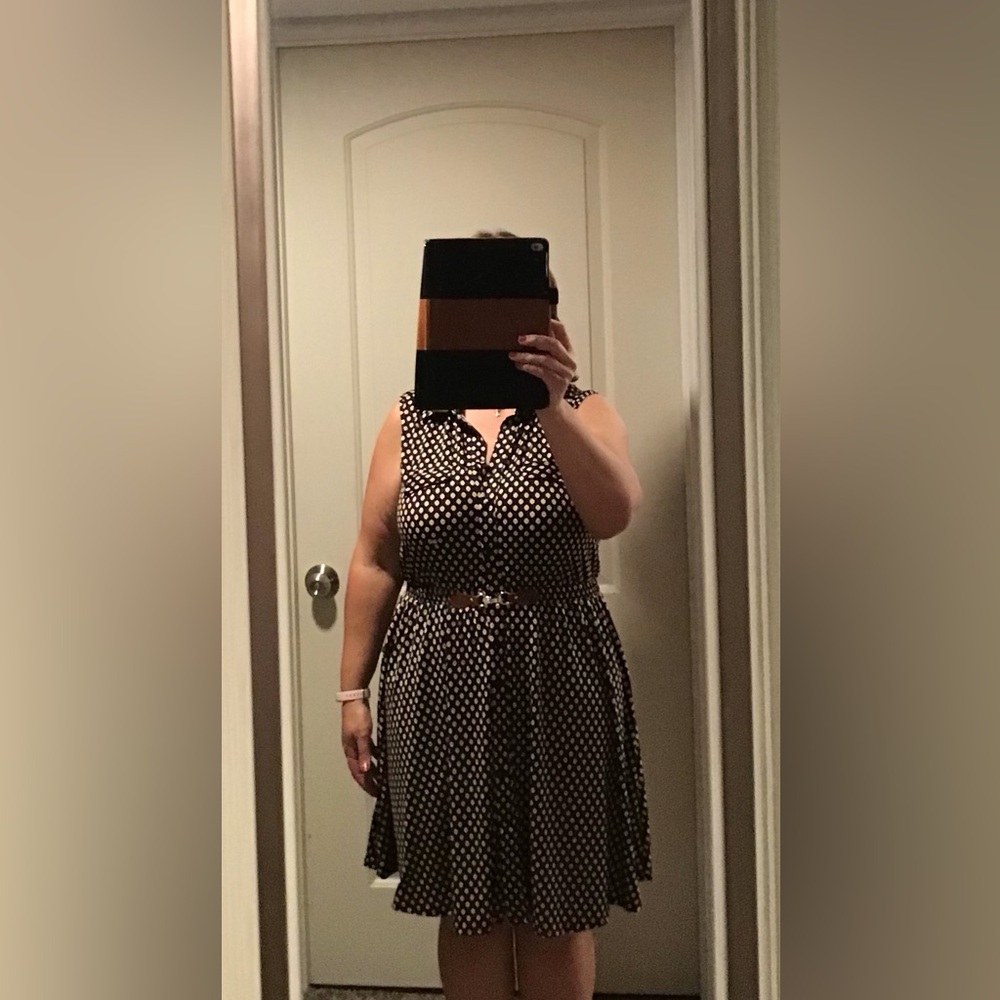 XL Indigo Rose pattered dress